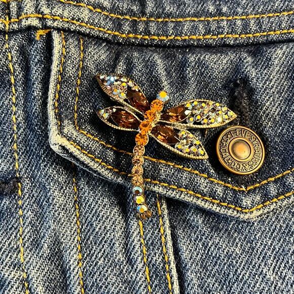 Swarovski Dragonfly Brooch - Picture 1 of 4